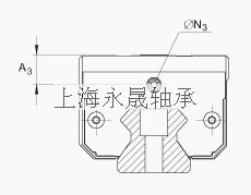 INA 滚子单轨引导系统 RUE45-E-HL, 用于满装循环滚子系统的高窄长系列滑块，油或脂润滑；可提供耐腐蚀设计