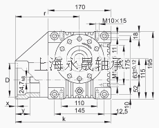 INA 齿轮箱 GETR-63-SCHN-130/165-KL-i, 带夹紧连接的驱动轴，中心距离 a0 = 63 mm