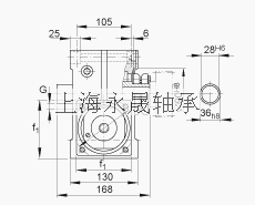 INA 齿轮箱 GETR-63-SCHN-130/165-KL-i, 带夹紧连接的驱动轴，中心距离 a0 = 63 mm