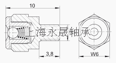 INA 滑块 KWVE55-B-KT-S, 用于四排直线循环球轴承及导轨组件的带方形垫片的标准窄系列滑块