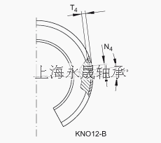 INA 直线球轴承 KNO12-B-PP, 开式设计，所有面进行密封，带再润滑结构，可调角度
