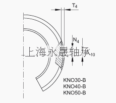 INA 直线球轴承 KNO50-B-PP, 开式设计，所有面进行密封，带再润滑结构，可调角度