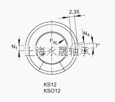 INA 直线球轴承 KS12-PP, 两侧唇密封