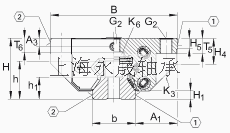 INA 滚子单轨引导系统 RUE35-E-KT-L, 链引导的长系列滑块，油或脂润滑；可提供耐腐蚀设计