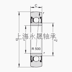 INA 滚轮 LR207-2RS, 双面密封