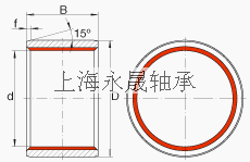 INA 柱形滑动衬套 ZGB45X53X40, 根据 DIN ISO 4379 标准的圆柱滑套，免维护