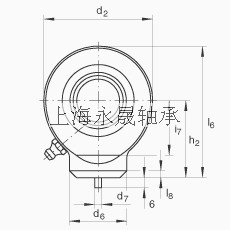 INA 液压杆端轴承 GK45-DO, 根据 DIN ISO 12 240 标准，带焊接面，需维护