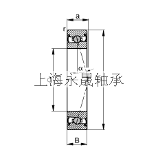 FAG 主轴轴承 HCS7013-C-T-P4S, 调节，成对安装，接触角 α = 15°，两侧唇密封，非接触，限制公差