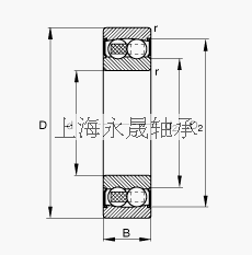 FAG 自调心球轴承 2204-2RS-TVH, 根据 DIN 630 标准的主要尺寸, 两侧唇密封