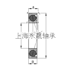 FAG 主轴轴承 HCB71920-C-T-P4S, 调节，成对或单元安装，接触角 α = 15°，陶瓷球，限制公差