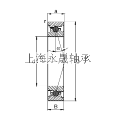 FAG 主轴轴承 HC7018-C-T-P4S, 调节，成对或单元安装，接触角 α = 15°，陶瓷球，限制公差