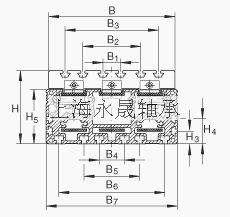 INA 直线执行器 MLFI200-3ZR, 内导向滑块，带三个齿形带