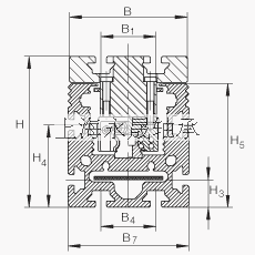 INA 直线执行器 MKUVE20-B-ZR, 带有四排球的滑块