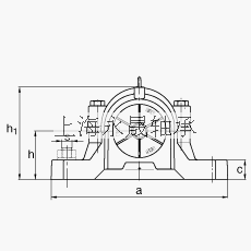 FAG 直立式轴承座 SNV270-L + 23230-E1-TVPB + DHV230, 根据 DIN 738/DIN739 标准的主要尺寸，剖分，带圆柱孔和紧定套的调心滚子轴承，V 型圈密封，脂和油润滑