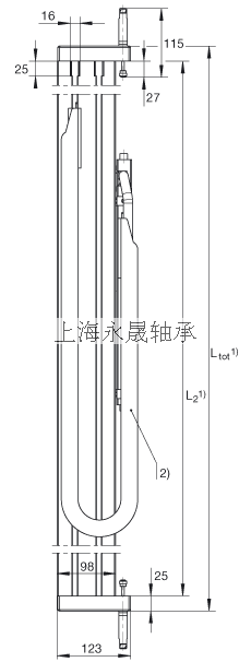 INA 直线执行器 MKUVS42-LM-KT-STOD, 带直线球轴承及导轨组件且采用直接驱动的直线执行器