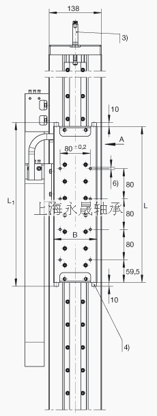 INA 直线执行器 MKUVS42-LM-KT-STOD, 带直线球轴承及导轨组件且采用直接驱动的直线执行器