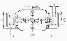 FAG 直立式轴承座 S3084-H-N-FZ-AL-L + 230SM400-MA, 剖分的调心滚子轴承，毛毡密封，脂润滑