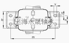 FAG 直立式轴承座 S3060-H-N-FZ-BF-L + 23060-K-MB, 剖分，用于带锥孔和紧定套的调心滚子轴承，毛毡密封，脂润滑