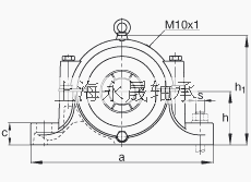 FAG 直立式轴承座 S3034-H-N-FZ-AB-L + 230SM150-MA, 剖分的调心滚子轴承，毛毡密封，脂润滑